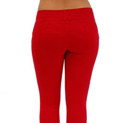 China 2024 QUICK DRY women's pencil pants elastic women slim pants casual high waist stretch feet pants zipper plus size panties for sale