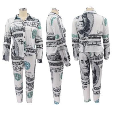 China 2024 independent jackets Amazon station suit provides popular European and American characteristic silver printed women's leisure for sale