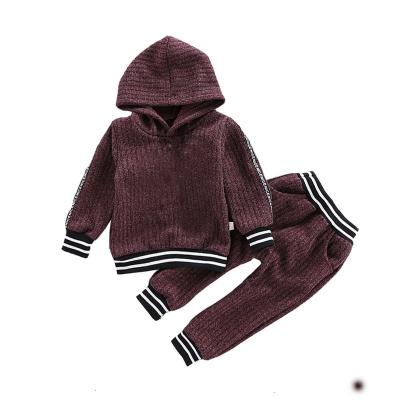 China 2pcs spring and autumn style hooded 2023 antibacterial boys girls suit along foreign middle school children sets new sports letter hood for sale