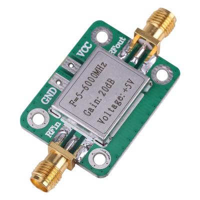 China 5-6000MHz Gain 20dB VHF UHF RF Signal Power Amplifier Broadband Module 34*25mm/1.33*0.98in for sale