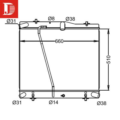 China plastic tank & Master Aluminum Silver Car Auto Cool Core Stop Leakage Radiator for sale