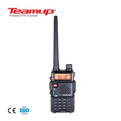 China Professional Walkie Talkie 1200mAh T-UV8 Teamup VHF /UHF FM Radio Portable Two Way Wireless Security Transceiver Two Band Wireless Security Walkie Talkie 1200mAh Li-ion Battery for sale