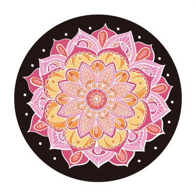 China TKing Waterproof High Quality Kids Pattern Printing Natural Rubber Round Custom Yoga Mat for sale