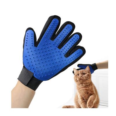 China Custom Pet Viable Cat Dog Grooming Glove Brush Pet Hair Remover Glove Pet Wash Glove for sale