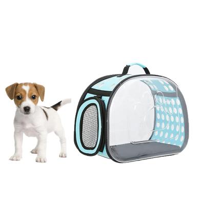 China Outdoor Foldable Breathable Cages Carriers Transparent Foldable Cat Travel Cat Packbag Pet Cages Carriers and Houses for sale