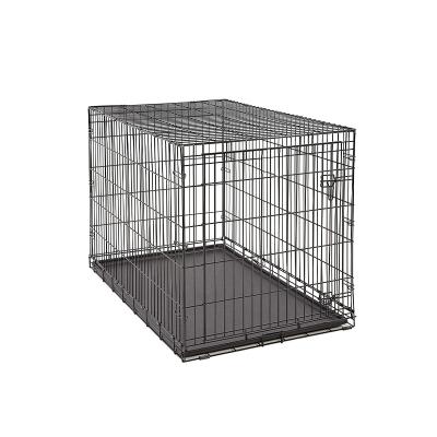 China Custom Viable 48Inch Metal Dog Kennel Cage Small Steel Iron Dog Cage For Sale for sale