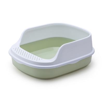 China Good Storage Self Cleaning Cat Toilet Plastic Large Space Pet Cat Litter Box for sale