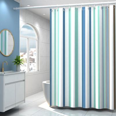 China New Design Sustainable Luxury Modern Nordic Style OEM Custom Shower Curtain for sale