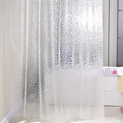 China Sustainable Wholesale Custom Luxury Eco-Friendly Folding Wash Shower Curtain for sale