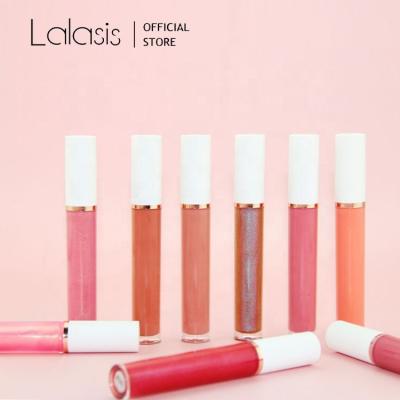 China Eco-Friendly Lalasis no logo waterproof glossy lipgloss colors shimmer matte vegan glossy lipgloss for sale