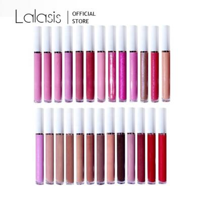 China Eco-Friendly Lalasis glossy plumping high shine private label lipgloss cruetly free vegan lip gloss for sale