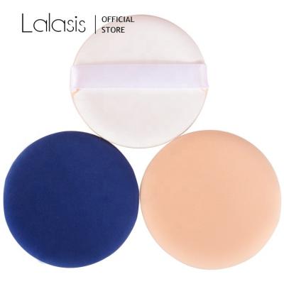 China Eco-friendly Lalasis skin friendly soft round powder puff beauty customize makeup foundation air pad cushion sponge for sale