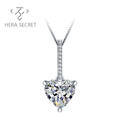 China Wholesale Price Romantic Heart Pendant Necklace Party Women Valentine's Day Elegant Engagement Jewelry Wedding Jewelry for sale