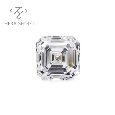 China ForeverFlame G H Asscher Sparkle Cut Diamond CVD CZ Moissanite for sale