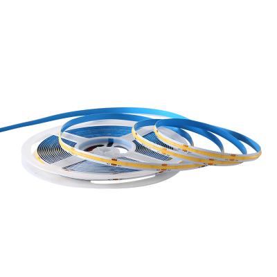 China 320 chips/m CRI90 8MM PCB 5M/ROLL residential ultra thin flexible led rope light IP20 cuttable cob led strip light 12V for sale