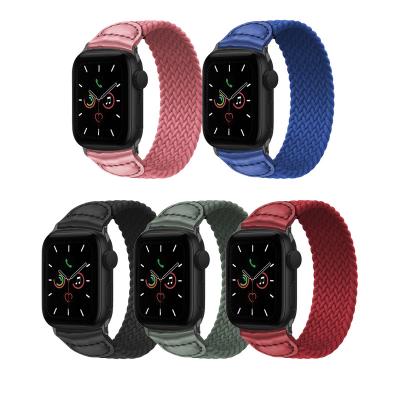 China JUELONG JUELONG Watch Strap Fabric Strap Buckle Colorful Braided Nylon Watch Band For Apple Watch Band 38 40 41 42 44 45 Mm Elastic Strap for sale