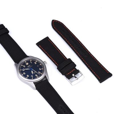 China Juelong Sailcloth Sailcloth Watch Strap Watch Band with Quick Retract Spring Bars Watch Strap Thread Stitching for sale