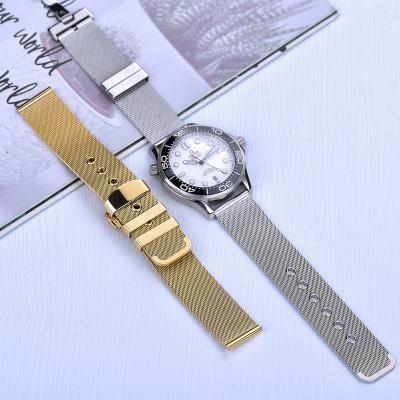 China Butterfly Buckle JUELONG Adjustable Watchband Stainless Steel Mesh Watch Band 16mm 18mm 20mm 22mm For Women Men Butterfly Buckle for sale