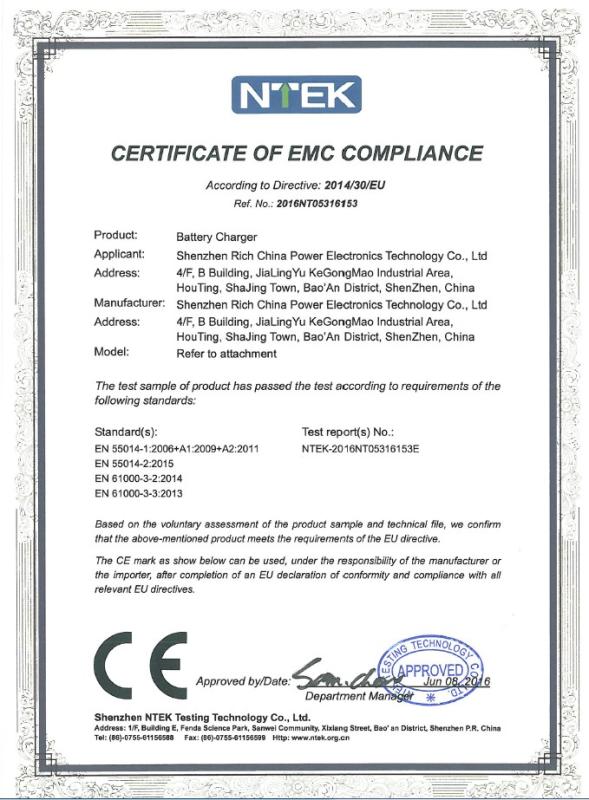 EMC - Shenzhen Rich China Power Electronics Technology Co., Ltd.