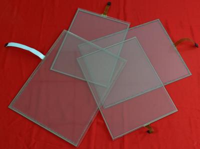 China Different Size Glass Transparent 5 Wire Resistive Touch Screen Panel for sale