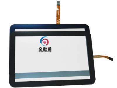 Chine film d'ITO de dureté de la surface 6H avec l'écran tactile résistif du fil 12,1 en verre 5 d'ITO » avec le cadre noir à vendre