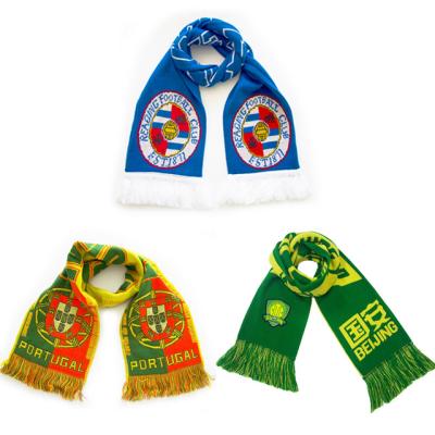 China Long Hot Sales Promotion Fans Good Quality Football Club Soccer Club Scarves for sale