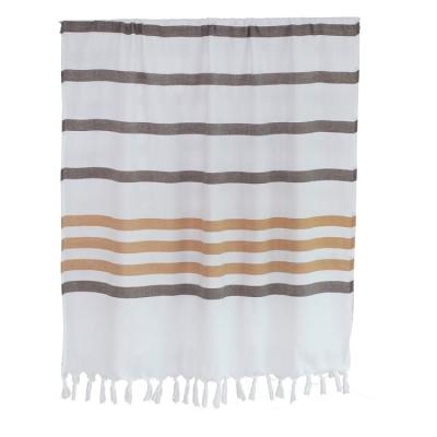 China Wholesale High Quality Kids Safe Striped Turkish Beach Towel Custom Design With Tassel for sale