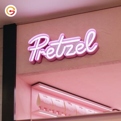 China JAGUARSIGN custom duarble long neon letter neon light letters colorful led neon signs retail shop decoration for sale