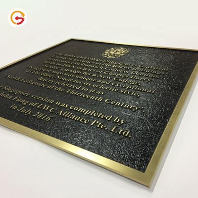 China Manufacturer Custom Brass Plate Logo Brass Plate Sign Metal Logo Plates from Europe JAGUARSIGN with quotes for sale