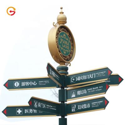 China Long Manufacturer Customized Park Outdoor Wayfinding Wayfinding Sign System Durable Easy Installation JAGUARSIGN Directional Signage Fingerposts for sale