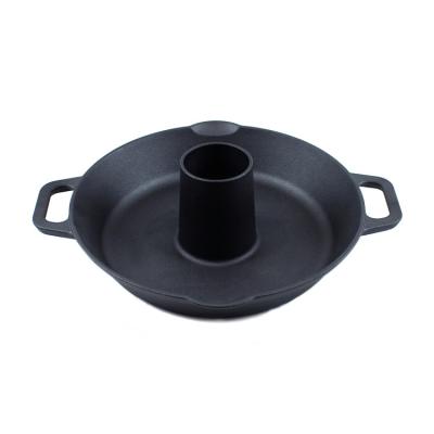 China Factory cast iron cookware cast iron turkey bird sitter chicken dustproof sitter for sale