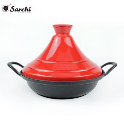 China Sustainable Castamel Enamel Mini Castamel Stove Moroccan Tagine Pot Cookware for sale