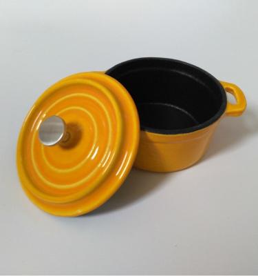 China Enamel Sustainable Cast Iron Mini Casserole for sale