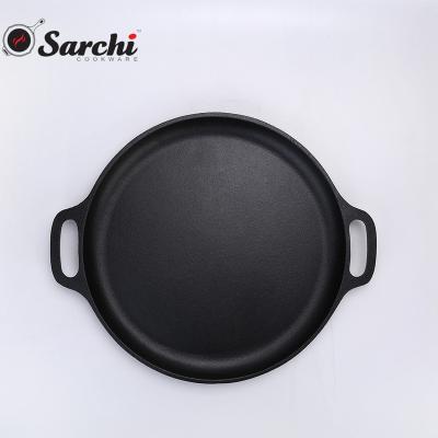 China 14 inch Round Pre-Seasoned Viable Oven Griddle for sale