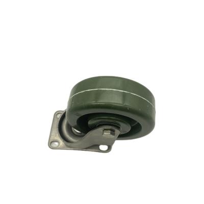 China Other Caster Wheel 4 Inch Green Guaranteed Quality Sole Heavy Duty Swivel Caster Furniture Caster Wheel for sale