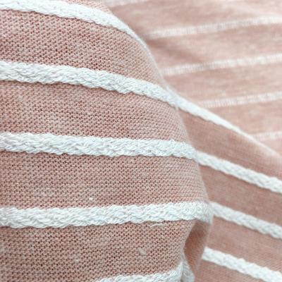 China Double faced soft knitted thick needle striped sweatcloth double side fabric for summer tank top and t-shirt spring dress sportswear for sale