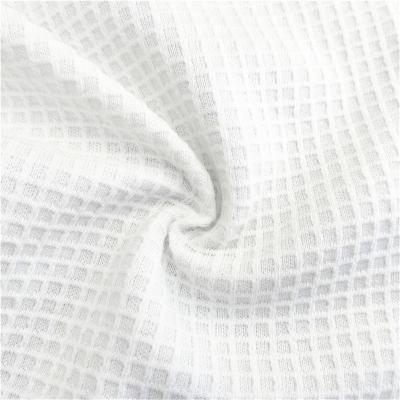 China Double Faced High Quality Interesting Buy Good Quality Four Seasons Waffle Hotel Robe Fabric White 100% Cotton for sale