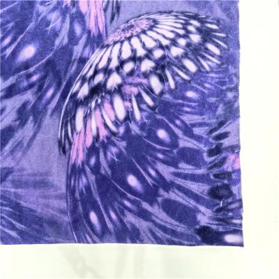 China 2022 viable hot selling 95% polyester 5% spandex velvet printed eco-friendly elastic fabric fabric for dress for sale