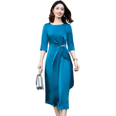 China 2021 Anti-wrinkle summer female ladies dress OL temperament skirt women's suit female dress for sale