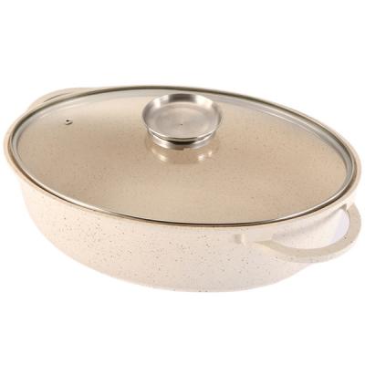 China Viable Hottest Selling Nonstick Aluminum Die Cast Rotisserie Induction Pan for sale