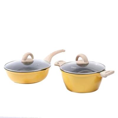 China 2022 Sustainable Hot Sales New Cookware Set Non Stick Cookware Set for sale