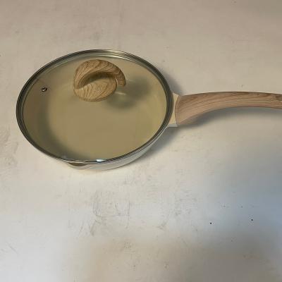 China Traditional food grade non stick skillet of marble coating for sale