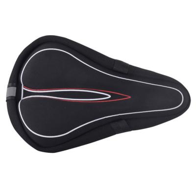 China Simple Mountain Bike Printing Soft Cushion Cover Sponge Bicycle Seat Cover Riding Cushion Cover for sale