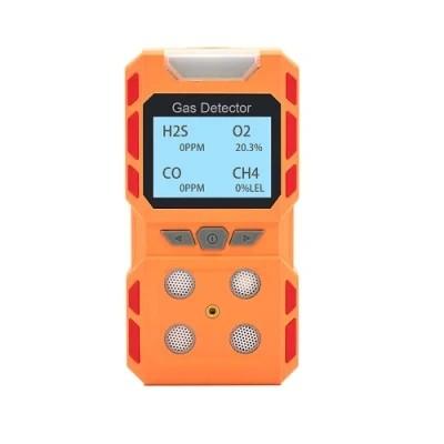 China ODM 4 del OEM en 1 probador portátil del gas natural del O2 Co H2s Lel del detector de gas en venta