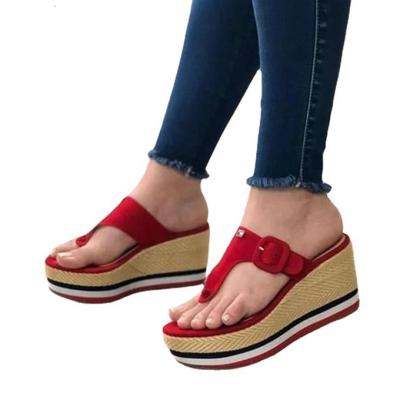 China Fashion Trend Summer Women Wedge Sandals Female Casual Beach Platform Shoes For Lady Mixed Colors Sandals for sale