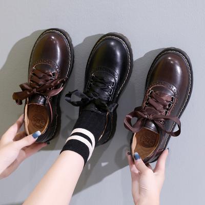 China Fashion Trend Designer Casual Genuine Leather Loafers Low Heel Oxfords Shoes Women Black Flat Espadrilles for sale