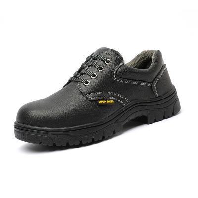 China Iron Toe PU Leather Upper Material And Rubber Material Outsole Good Prices Safety Shoes China Manufactures for sale