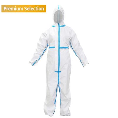 China Visitors Type EN14126 / EN ISO13982 / EN14605 / EN14325 / EN13034 3 4 5 6 Visitors Disposable Protective Coverall With Hood for sale