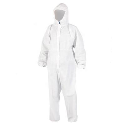 China Type 5 Type 6 Coverall Safety Visitors Hospital PPE Protective Disposable Coverall Suit 65 Gsm EN13034 for sale