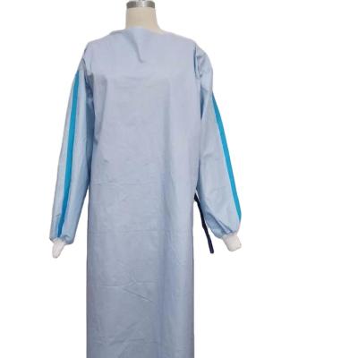 China EN13795-1 visitors surgical gowns level 2 pp pe disposable gown surgical disposable surgical gown for hospital aami level 2 for sale